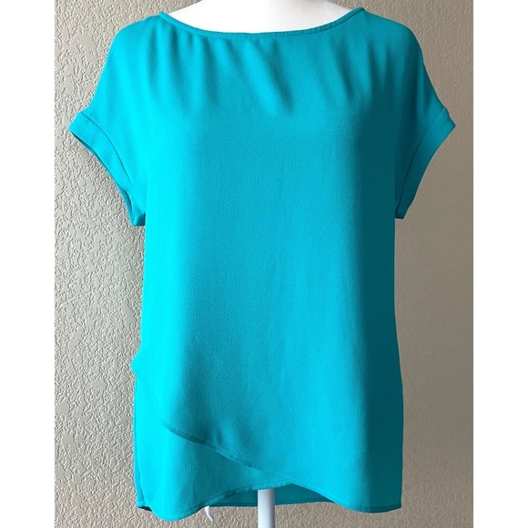 Daniel Rainn cap sleeve textured blouse - Picture 1 of 4